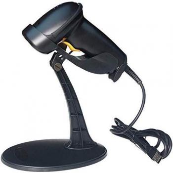 SATYCON Lector CODIGOS Barras ESCANER Laser USB con Base