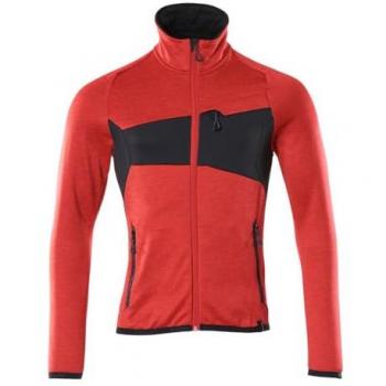 Sudadera de Forro Polar con Cremallera Accelerate Roja/Negra (S) - Mascot