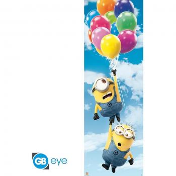 Poster Puerta GB Eye Minions Globos 53x158 cm