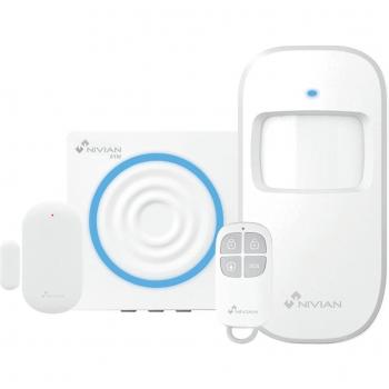 Nivian NVS-ALARM1-W Kit de Alarma Doméstica WiFi Sin Cuotas Mensuales