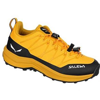 Zapatillas de aproximación Salewa Wildfire 2 para niño, color amarillo y negro - talla 28