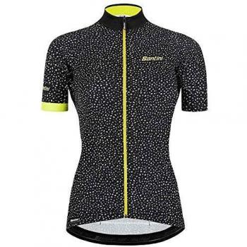 Santini Womens Giada Hip Jersey Camiseta de Trineo, Mujer, Negro, Extra-Small