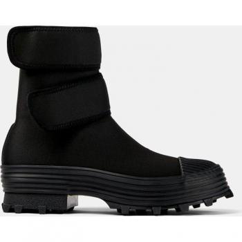 Camperlab Unisex Mid-Cut Ankle Boots with Self-Locking System - Black, Size 36