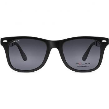 Polar 467 Clip-On Polarized 77 Black Men's Sunglasses Size 52