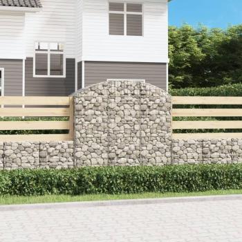 Cesta de gaviones forma arco hierro galvanizado 150 x 30 x 40/60 cm, 150 x 30 x 60/80 cm, 150 x 30 x 160/180 cm y más