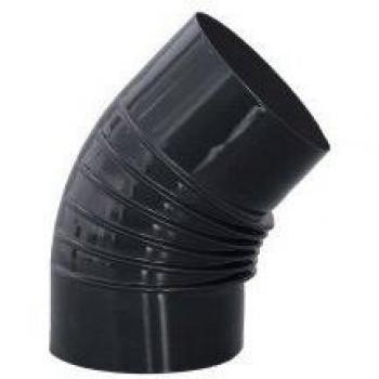 Wolfpack 22011124 Codo Estufa Color Negro Vitrificado de 175 mm. 45
