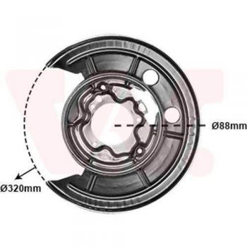 Van Wezel 1651373 - Refuerzo para parachoques