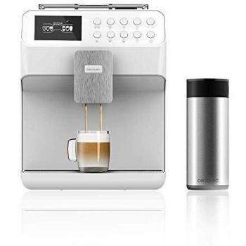 Cecotec Cafetera Automática Power Matic-ccino 7000 Serie Bianca. Depósito de Leche, Pantalla digital, Café Personalizable, Tecnología ForceAroma 19 bares de presión, Bandeja calientatazas