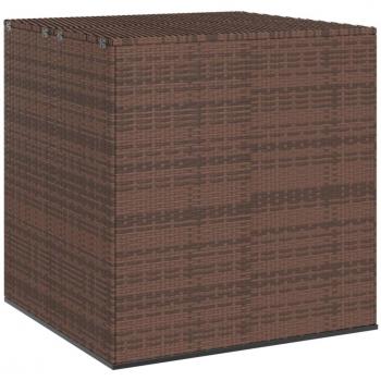 vidaXL Garden Cushion Box PE Rattan 100x97.5x104 cm Brown