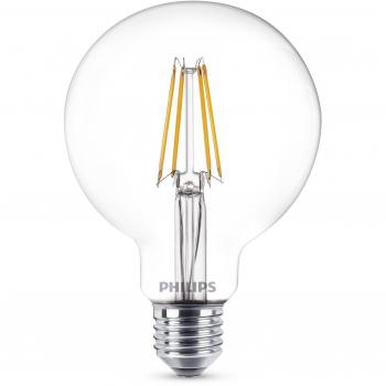 Bombilla Globo LED E27 7W 827 Clara Transparente