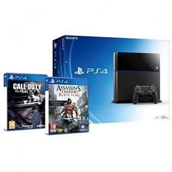 PlayStation 4 - Consola + COD: Ghosts + ACIV: Black Flag