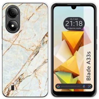 Funda de Silicona para Zte Blade A33s con Diseño de Mármol 13