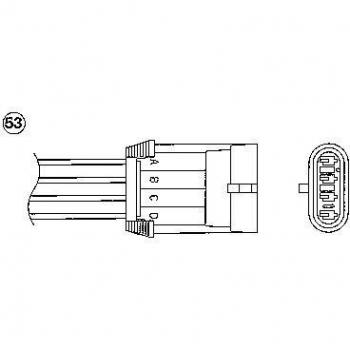 Sonda Lambda NGK 1965 - Sensor de Oxígeno para Opel Vectra B CC