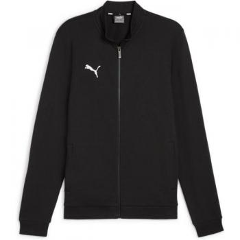 Sudadera con Cremallera Puma teamGOAL Casual Negra y Blanca para Hombre