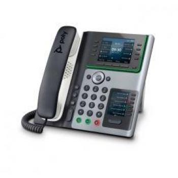Poly Edge E400 - Teléfono IP de 8 líneas con pantalla LCD de alta calidad