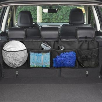 Topist - Organizador para el maletero del coche, con varios compartimentos para almacenar objetos y colocación en los asientos traseros