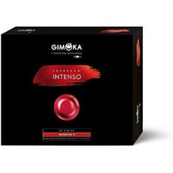 Gimoka Cápsulas de café | Nespresso* Cápsulas Profesionales compatibles por Zenius y Gemini | Sabor Intenso | 50 Pastillas de Café
