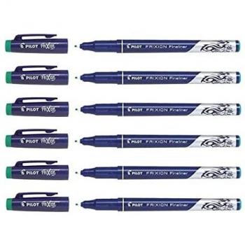 Fineliner Pilot FriXion 0,45 mm radierbar verde (paquete de 12)