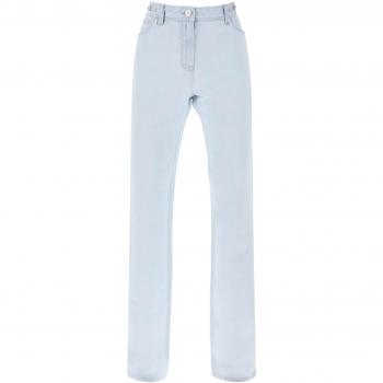 Versace Women's Loose Medusa '95 Straight Cut Jeans in Light Blue | Size 27 | 10136871A10425