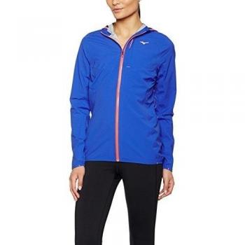 Mizuno mujeres impermeable 20 K chaqueta para correr, mujer, color Dazzling Blue/Fiery Coral, tamaño XS