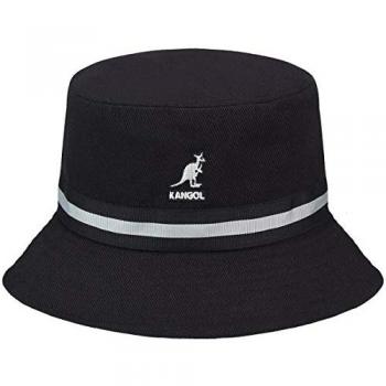 Kangol Stripe Lahinch Bucket Hat - Black - Size S (54-55 cm)