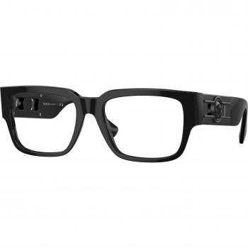 Versace VE3350 5360 Men's Eyeglasses Black Size 53 (Frame Only) - Blue Light Block Available