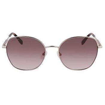 Lacoste Women's Sunglasses L257S Light Gold Round CAT3