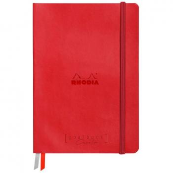 Goalbook Creation Lavis técnica blanca A5 - Rhodia 194160C - Liso - 14,8x21 - Rhodiarama - Rojo amapola