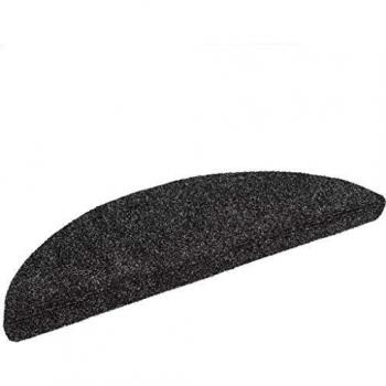 vidaXL 15x Alfombrillas Escaleras Tela Punzonada 56x16x4cm Gris Oscuro Hogar