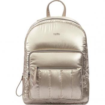 Mochila Totto Verona M para Mujer en Color Marrón con Cremallera