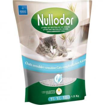 Pack 8 Arenas para Gatos Nullodor Sensitive - 1,5 kg