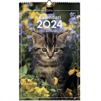 Calendario de Pared Finocam Gatitos 2024
