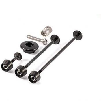 Juego de Candados para Ruedas, Sillín y Dirección/Fork - Seguridad PitLock Set 02/GA Negro
