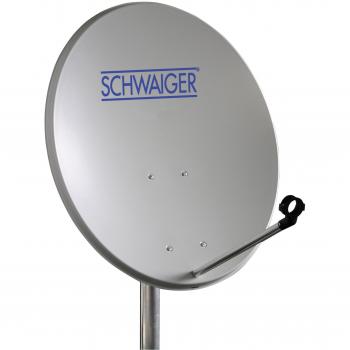 Antena Parabólica de Satélite 72 cm, Acero, Ovalada, Color Gris Claro
