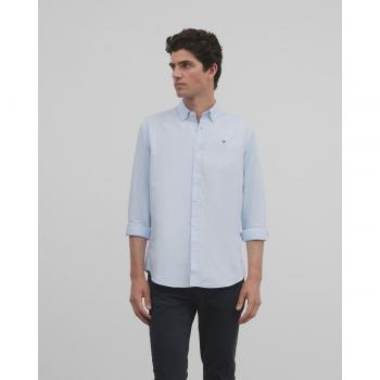 Camisa de hombre Slim Fit Oxford Celeste
