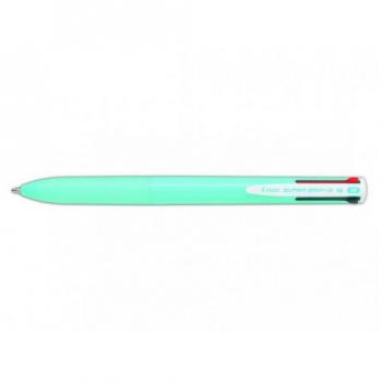Pilot Super Grip G 4 Colores Bolígrafo Retráctil - Carcasa Azul Claro, Tinta Negro/Azul/Verde/Rojo - 4902505580895