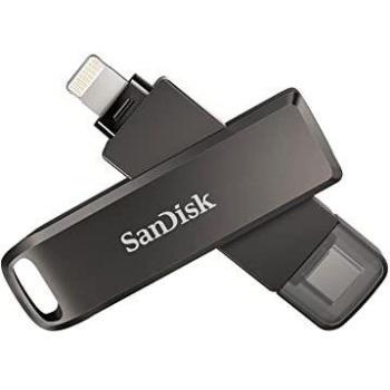 SanDisk iXpand Flash Drive Luxe 64GB 2-in-1 Lightning & USB Type-C connectors for your iPhone and iPad