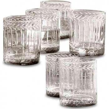 Set de 6 vasos Padiès con diseño clásico y elegante, lavables en lavavajillas