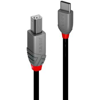 Lindy 1m USB 2.0 Type C to B Cable Anthra Line