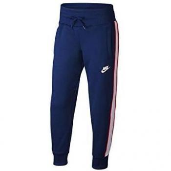 NIKE G NSW Heritage Pant Pantalón, Niñas, Blue Void/Lavender Mist/White, L