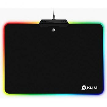 KLIM RGB Alfombrilla de Ratón Chroma – Material de Alta Precisión – Efectos de Luces - Múltiples Modos - Gaming - para Jugadores [Nueva Versión 2022 ]