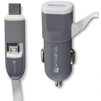 4smarts Basic MultiCord KFZ-Lader Micro USB negro