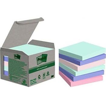 Post-it Notas Recicladas, Paquete de 6 Blocs de Notas