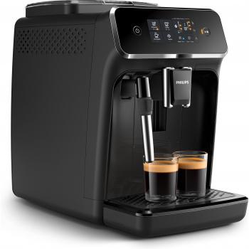 Cafetera Superautomática Philips EP2225/10 con Molinillo Cerámico, Espumador y 15 Bares de Presión - Negro Mate