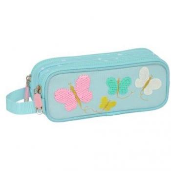 Portatodo Doble Reciclado Moos Butterflies 21x8x6cm