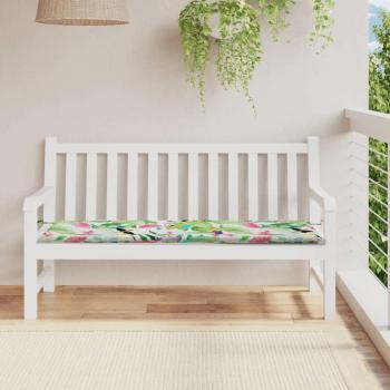 Cojín de banco de jardín tela Oxford multicolor 150x50x3 cm
