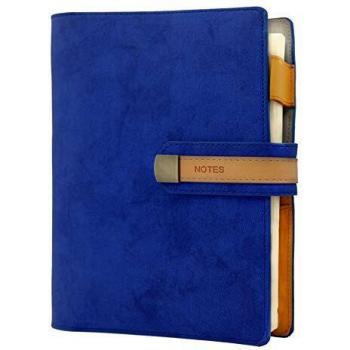 Cuaderno de negocios Cuaderno de Tapa Dura A5 de piel Journal Cuaderno con Soporte Para Rotuladores