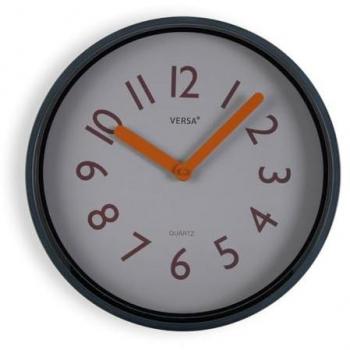 Reloj de Pared Versa Clásico Azul Plástico Cuarzo 30 x 30 cm