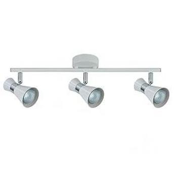Regleta Maximo 3xgu10 Blanco/cromo 15x48,5x8,5 Cm - Focos