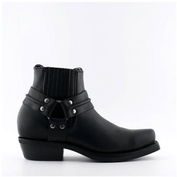 Grinders Renegade Lo Black Unisex Leather Boots EU39